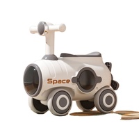 Coche Espacial Multifuncional para Niños con Música y Luces, Juguete Educativo de Empuje Tipo Submarino para Niños Pequeños