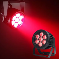 Projecteur PAR en aluminium étanche DMX512 RGBW 4-en-1 120W IP65, activé par le son, contrôle automatique/mître/esclave pour spectacles en extérieur