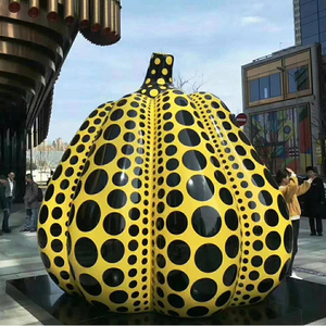Trang trí lớn bằng thép không gỉ bí ngô điêu khắc của kusama yayoi - Product Image 1