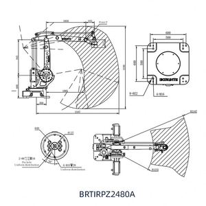Robot Industrial Braun BRTIRPZ2480A con Alcance de Brazo de 2.4M, Capacidad de Carga de 80 kg, Paletización, Cuatro Ejes, Componentes Principales de Motor PLC - Product Image 3