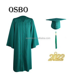 Toga y Birrete <span class=keywords><strong>de</strong></span> Graduación Académica Negros Mate Baratos al por Mayor <span class=keywords><strong>2022</strong></span> - Product Image 4