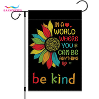 Drapeau de jardin personnalisé avec logo double face, 12x18 pouces, polyester imperméable, décoration extérieure pour les fêtes et Thanksgiving