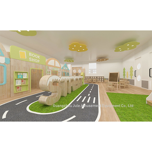 Terrain de jeux intérieur en bois Maison avec toboggan Piscine à balles Inoor Salle de jeux Maison Café de jeux Maison de jeux - Product Image 6