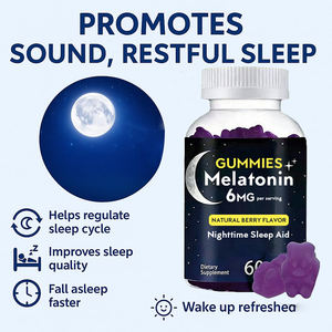 Gummies de mélatonine naturelle pour le sommeil : Contenu personnalisé pour favoriser le sommeil et calmer l'esprit <span class=keywords><strong>sans</strong></span> dépendance aux médicaments - Product Image 5