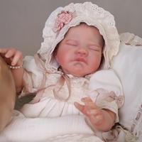 Poupée bébé réaliste de 18 pouces, corps souple, nouveau-né réaliste, corps entièrement en silicone et vinyle, poupée reborn réaliste