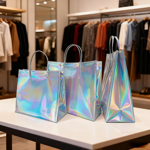 <span class=keywords><strong>Borsa</strong></span> Tote Personalizzata con Effetto Olografico Laser, <span class=keywords><strong>Borsa</strong></span> Regalo Laminata Iridescente con Effetto Cangiante, <span class=keywords><strong>Borsa</strong></span> per la Spesa con Glitter Metallico - Product Image 4