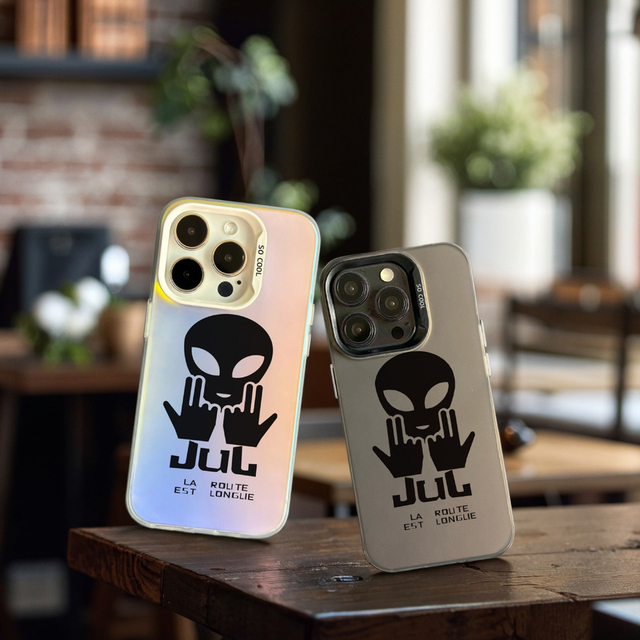Stylish Designer Jul Phone Case Shell for iPhone 7 8 Plus XR XS 11 12 13 14 15 16 Pro Max Coque Holster PC Mobile Phone Cases