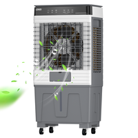 Refroidisseur d'air évaporatif industriel avec réservoir d'eau de 40 L, volume d'air élevé, faible bruit, 3 vitesses réglables pour une utilisation en extérieur et à la maison