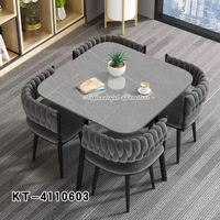Coffee Shop Chaises Et Table Restaurant Table Basse Et Salle À Manger Ensemble 4 Chaises