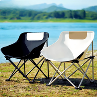 Chaise de Jardin Pliante Moderne Portable en Tissu Oxford 600D avec Cadre en Acier Inoxydable, Double Couche, Écologique et Respirante pour le Camping