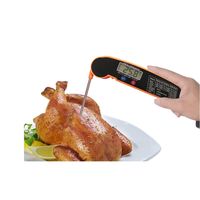 Thermomètre numérique pliant, pouces, pour la cuisson du barbecue, de la viande, avec aimant