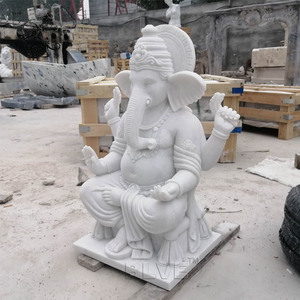 Statues de Bouddha de petites dimensions <span class=keywords><strong>en</strong></span> marbre sculptées à la main, représentant des divinités indiennes, <span class=keywords><strong>statue</strong></span> de Ganesh <span class=keywords><strong>en</strong></span> <span class=keywords><strong>pierre</strong></span>, statues de dieux hindous Ganesh - Product Image 6