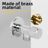 Haute qualité Design moderne vanne d'angle manuelle cuivre laiton multi-fonction eau chaude/froide femmes Bidet robinet épaissi salle de bain