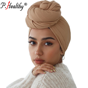 Latest Fashion Comfortable Breathable Women Scarf 4 Ways Stretch Culture Hijab High Quality Ribbed Jersey Hijab - Product Image 2
