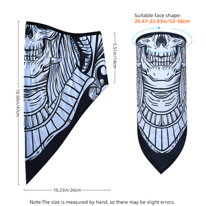 Fabuloso conjunto de pasamontañas con estampado de calavera y patrones Be Xtreme, <span class=keywords><strong>máscara</strong></span> facial transpirable para deportes al aire libre y estilo urbano - Product Image 4