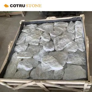 Factory Price Natural Stone limestone outdoor black Random Loose limestone wall cladding exterior slate floor tiles limestone