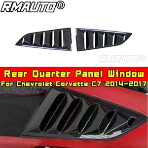For Chevrolet Corvette C7 Car Side Rear <b>Window</b> Louver Shutter <b>Cover</b> For Chevrolet Corvette C7 2014-2017 Quarter Panel Body Kit - Product Image 2