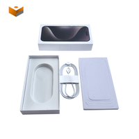 Boîte d'Emballage de Téléphone Vide avec Logo Personnalisé pour iPhone 7 8 Plus X XS 11 12 13 14 15 16 Pro Max, Emballage Universel Blanc