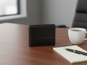 Portafoglio da uomo in pelle con confezione regalo, stile business, regalo per la festa del papà MHT-100311 - Product Image 2