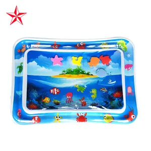 Tummy Time Baby Water Mat Infant Toy Inflatable Play Mat for 3 6 9 Months Newborn Boy Girl