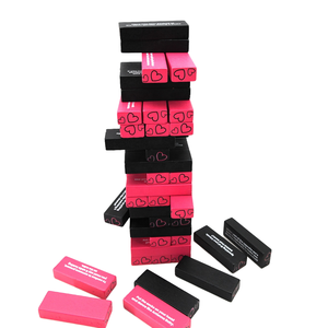 Juego <span class=keywords><strong>de</strong></span> Bloques <span class=keywords><strong>de</strong></span> Madera Apilables Personalizados para Parejas, Juego <span class=keywords><strong>de</strong></span> Verdad o Reto para Citas Nocturnas, Regalo <span class=keywords><strong>de</strong></span> San Valentín, OEM ODM - Product Image 1