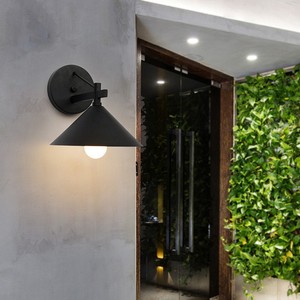 Black Iron Outdoor Wall Lamp Waterproof Front <b>Door</b> <b>Light</b> Villa Garden Terrace Exterior Courtyard Gate Lighting - Product Image 3