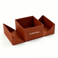 Boîte cadeau de luxe personnalisée avec logo, double porte, finition mate, en carton rigide pliable pour emballage de parfum