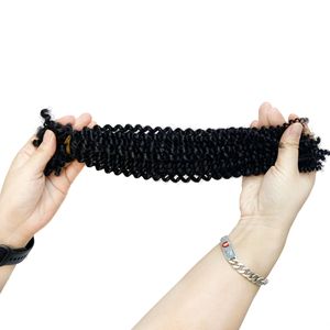 Afro Kinky Tóc Xoăn Số Lượng Lớn Micro Twist Bện Phần Mở Rộng 12-22Inch 50G H Jerry Cuộn Dây Boho <span class=keywords><strong>Bob</strong></span> Kiểu Tóc Remy Duy Nhất Sợi Ngang Con Người - Product Image 5