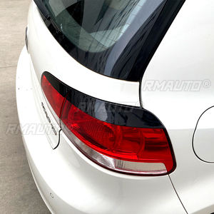 Autocollants pour les yeux de phare arrière de voiture noir brillant pour Volkswagen Golf 6 MK6 GTI R 2009-2012 - Product Image 4