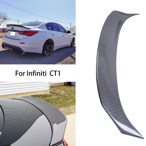สำหรับ Q50 Q50S Q50L สไตล์ CT1รังผึ้งคาร์บอนไฟเบอร์ด้านหลังสปอยเลอร์ลำตัวปีก2013-2023 - Product Image 2