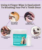 Fundas Desechables Suaves de Tela No Tejida para Dedos, para Cuidado Bucal de Mascotas, Antibacterianas, Antiinflamatorias, Limpieza Dental, Aliento Fresco, Sin Perfume
