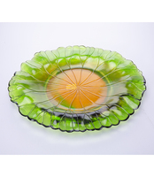 Artfamily Custom Crystal Glazen Transparante Gekleurde Fruitschaal Exquise Fruitbord voor Huisdecoratie