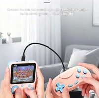 Console de jeu portable rétro avec écran couleur de 3,0 pouces, batterie rechargeable de 1200 mAh, prise en charge de deux joueurs, sortie TV