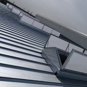 Tragaluz cuadrado de acero inoxidable de estilo industrial moderno y duradero para ventilación de escape de humo de construcción hoja extraíble - Product Image 5