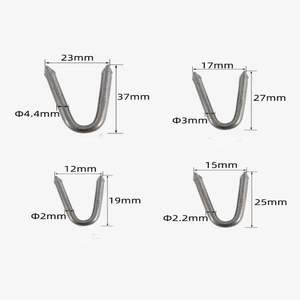 Clous en fer de qualité industrielle électrogalvanisés de type U, tige lisse, tête plate, marque SY, modèle <span class=keywords><strong>SYNA</strong></span> pour clôture - Product Image 2