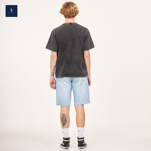 เสื้อยืดผ้าฝ้าย100% วินเทจของผู้ชายขายดีที่สุด220 GMS Acid WASH ปรับแต่งได้เปล่าจากประเทศไทย - Product Image 6