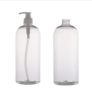 1000ml shampoo bottle PET transparent spray bottle disinfecting water to water vase