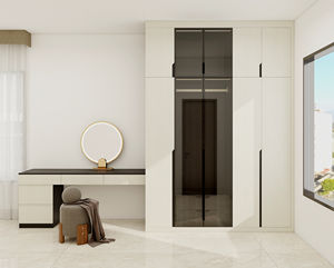 Armoire portable intégrée, style moderne, armoire sur mesure pour chambre à coucher, ensemble de meubles, dressing avec porte en aluminium - Product Image 1