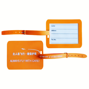 Custom Promotional Eco-Friendly PVC Luggage Tag UV Printing Cartoon Shape ID Label <b>Strap</b> <b>Suitcase</b> Identification for Office Use - Product Image 6