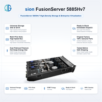 Komputasi Berkinerja Tinggi XFusionServer 5885H V7 4U 4-Socket Rack Server Kapasitas Penyimpanan Besar Server GPU