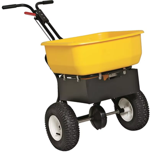 Épandeur d'engrais à poussée manuelle de 160lb Épandeurs de diffusion d'engrais <span class=keywords><strong>Semoir</strong></span> à <span class=keywords><strong>sel</strong></span> durable - Product Image 1