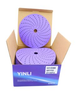 <span class=keywords><strong>Disco</strong></span> Abrasivo in Ceramica Viola da 6'' per Riparazione Auto, Stucco <span class=keywords><strong>e</strong></span> Lucidatura Vernice - Product Image 1