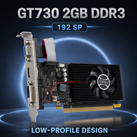 Tarjeta Gráfica XHVGA Nueva con Ventilador de Bajo Perfil GT730 2GB DDR3 384SP para DVI VGA PCI Express para PC de Escritorio