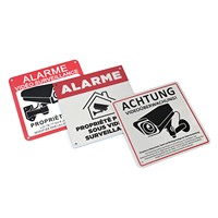 Letrero de Aluminio Personalizado de Fábrica, Rectangular, para Exteriores, con Aviso de Seguridad para Perros, para Jardín y Hogar