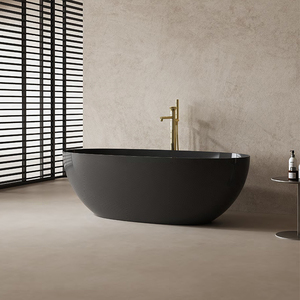 Dernières baignoires autoportantes noires Foshan Baignoire en fibre de <span class=keywords><strong>carbone</strong></span> à surface solide - Product Image 3