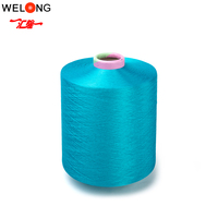 Fil de polyester 100% de qualité AA 400D/192F DTY, teint en masse, torsadé, faible élasticité, haute ténacité, écologique, pour broderie et couture