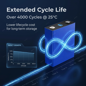 Cellule de batterie LiFePO4 EV E 3.2V 304Ah LF304, cellule de batterie lithium haute capacité, charge rapide 1C pour système ESS, système solaire UPS - Product Image 3