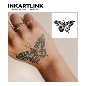Tatuaggi Temporanei Realistici a Forma di Farfalla <span class=keywords><strong>Vintage</strong></span>, Stile Punk, per Uomo e Donna, Vendita all'Ingrosso - Product Image 2