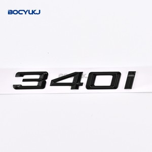 Insignias de coche negro brillante 320i 320d 320e 325d 328d 330i 330d 330e 335d 340d emblema pegatina para BMW Serie 3 E90 E91 E92 F30 <span class=keywords><strong>F31</strong></span> - Product Image 2