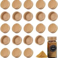 Bocaux à épices carrés en plastique de 120 ml de qualité alimentaire, salières à poivre en bambou au design moderne pour la vente en gros, le stockage et les fêtes
